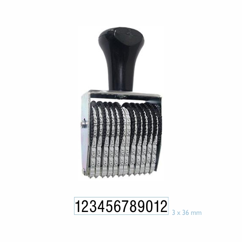 NUMERADOR ESTREITO 12 DIGITOS 3MM DATA KANJI