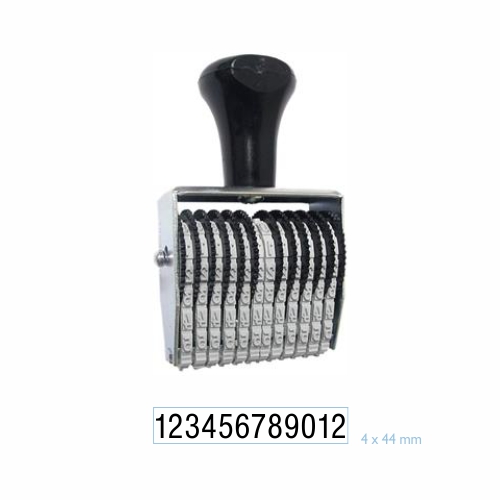 NUMERADOR ESTREITO 12 DIGITOS 4MM DATA KANJI