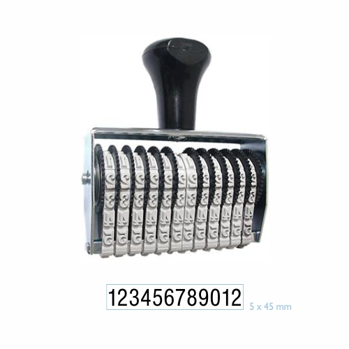 NUMERADOR ESTREITO 12 DIGITOS 5MM DATA KANJI