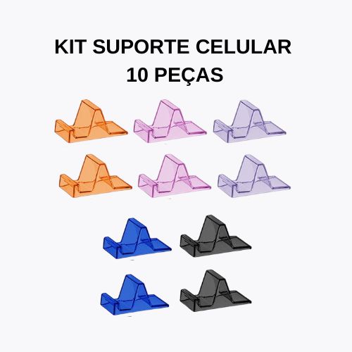 SUPORTE DE MESA PARA CELULAR KIT 10 UNIDADES