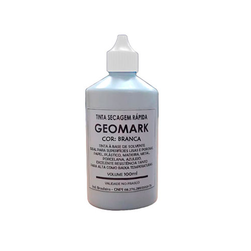 TINTA DE SECAGEM RPIDA GEOMARK 100ML BRANCA