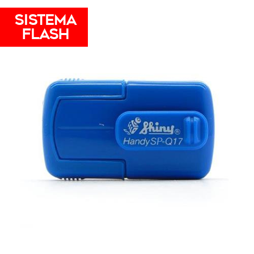 HANDY STAMP FLASH SPQ17 SHINY AZUL 17X17MM