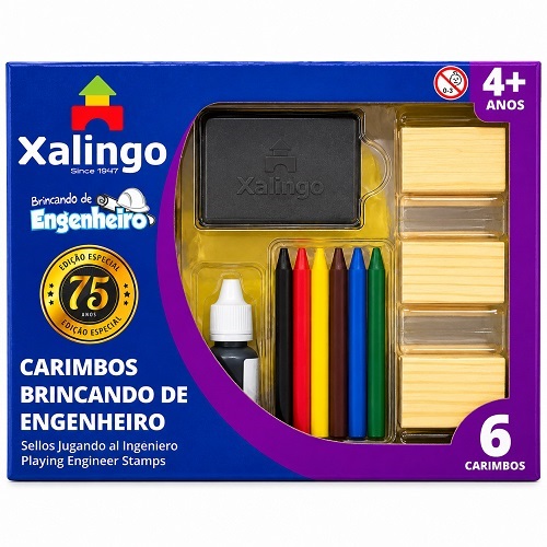 KIT CARIMBOS INFANTIS XALINGO ENGENHEIRO KIT CARIMBOS INFANTIS XALINGO ENGENHEIRO
